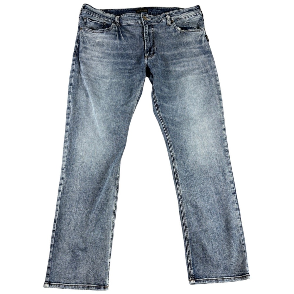 Silver Jeans Co. Gordie Jeans Mens 39x31 Blue Denim Rugged Relaxed Straight Leg